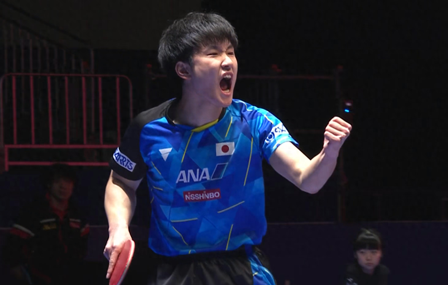 奥地利乒乓球队力克英国乒乓球队，张本智和送出助攻的简单介绍